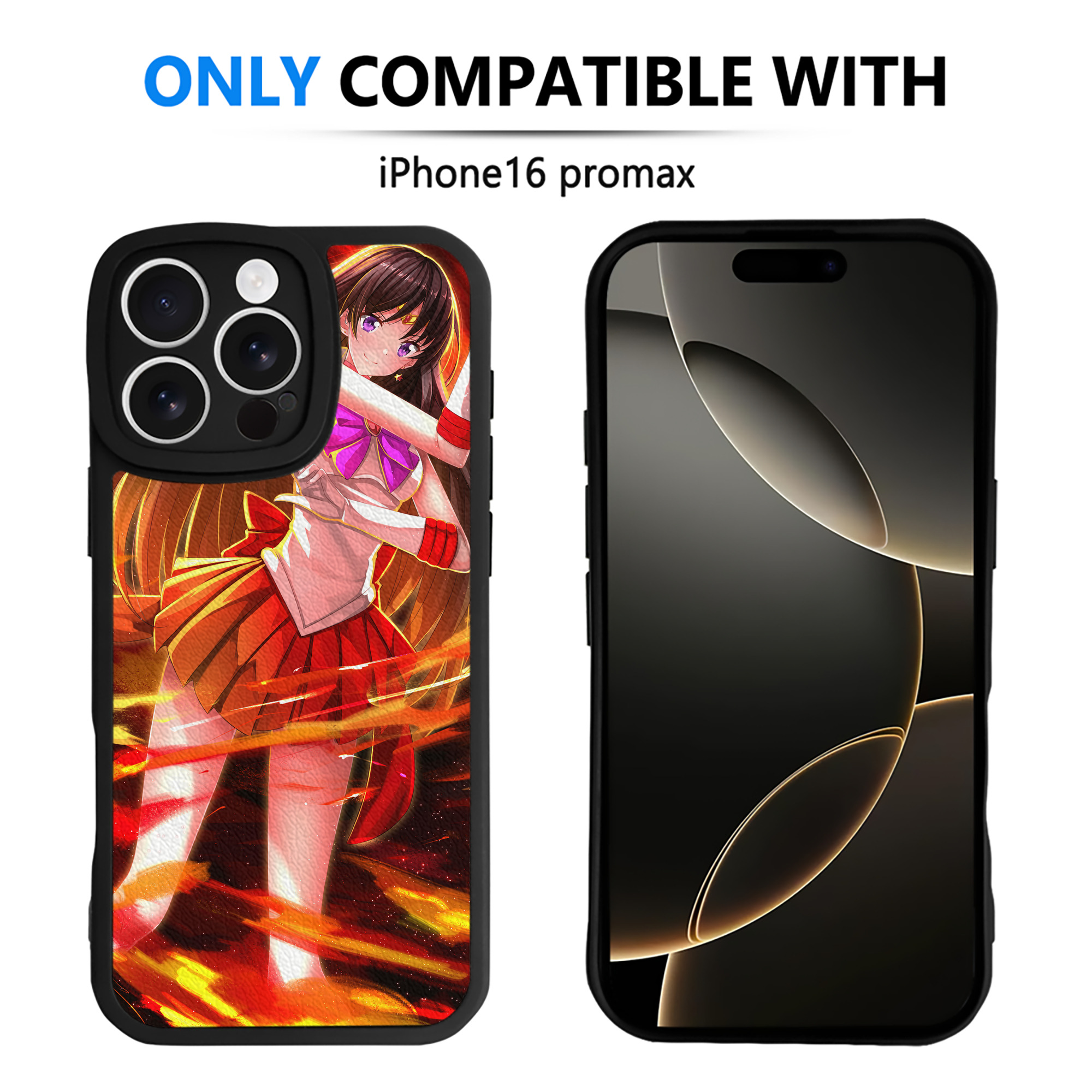 （画像用） 美少女戦士セーラームーン Sailor Moon 【iPhone 16シリーズ対応】シリコンスマホケース（レザー調） 材質：シリコン